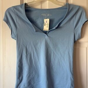 Women’s Aeropostale Buttery Soft Seamless Notch-Neck Top